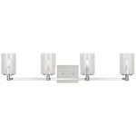 Parker Bathroom Vanity Light - Chrome / Clear Crackle