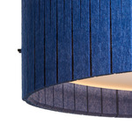 Kerflights Drum Felt Pendant - Black / Admiral Felt