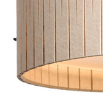 Kerflights Drum Felt Pendant - Black / Cashmere Felt
