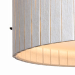 Kerflights Drum Felt Pendant - Black / Latte Felt