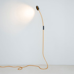 Ms. Bowjangles Plug-In Wall Sconce - Black / Orange