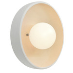 Ambiance Coupe Wall Sconce - Bisque / Frosted