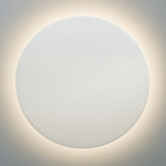Ambiance Disc Backlit Wall Sconce - Bisque