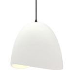 Radiance Brisa Pendant w/ Black Cord - Dark Bronze / Bisque