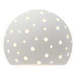 Perforated Globe Wall Sconce - Bisque