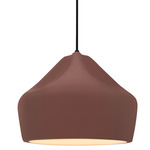 Radiance Crease Pendant - Matte Black / Canyon Clay