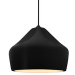 Radiance Crease Pendant - Matte Black / Carbon