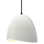 Radiance Brisa Pendant w/ Black Cord - Matte Black / Matte White