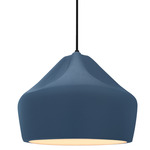 Radiance Crease Pendant - Matte Black / Midnight Sky