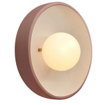 Ambiance Coupe Wall Sconce - Canyon Clay / Frosted