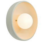 Ambiance Coupe Wall Sconce - Matte White / Frosted