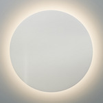 Ambiance Disc Backlit Wall Sconce - Matte White
