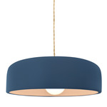 Radiance Spire Pendant - Brushed Brass / Midnight Sky