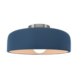 Radiance Spire Semi Flush Ceiling Light - Brushed Nickel / Midnight Sky