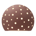Perforated Globe Wall Sconce - Canyon Clay