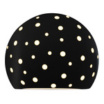 Perforated Globe Wall Sconce - Carbon Matte Black