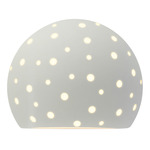 Perforated Globe Wall Sconce - Matte White