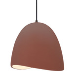 Radiance Brisa Pendant w/ Black Cord - Matte Black / Canyon Clay