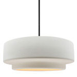 Radiance Tier Stem Pendant - Matte Black / Bisque
