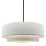 Radiance Tier Stem Pendant - Brushed Nickel / Bisque