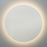 Ambiance Disc Backlit Wall Sconce - Matte White