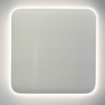 Ambiance Square Backlit Wall Sconce - Matte White