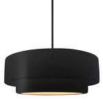Radiance Tier Stem Pendant - Matte Black / Carbon
