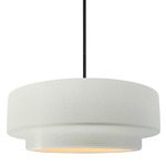 Radiance Tier Stem Pendant - Matte Black / Matte White