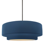 Radiance Tier Stem Pendant - Brushed Nickel / Midnight Sky