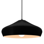 Radiance Crease Large Pendant - Matte Black / Carbon