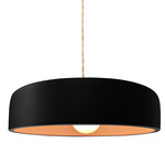 Radiance Spire Pendant - Brushed Brass / Carbon / Champagne Gold