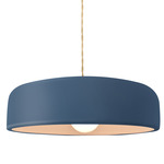 Radiance Spire Pendant - Brushed Brass / Midnight Sky