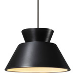 Radiance Large Trapezoid Stem Pendant - Matte Black / Carbon