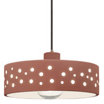 Perforated Dish Pendant - Dark Bronze / Canyon Clay