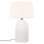 Luminance Kava Table Lamp - Bisque / White