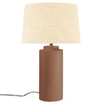 Luminance Tower Table Lamp - Adobe / Cream
