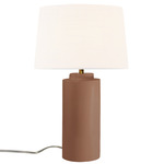 Luminance Tower Table Lamp - Adobe / White