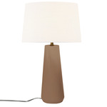 Luminance Spire Table Lamp - Adobe / White