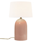 Luminance Kava Table Lamp - Gloss Blush / White