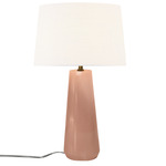 Luminance Spire Table Lamp - Gloss Blush / White
