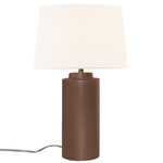 Luminance Tower Table Lamp - Canyon Clay / White