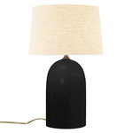 Luminance Kava Table Lamp - Carbon Matte Black / Cream