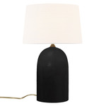 Luminance Kava Table Lamp - Carbon Matte Black / White