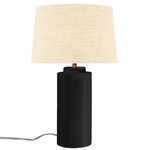 Luminance Tower Table Lamp - Carbon Matte Black / Cream