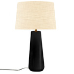 Luminance Spire Table Lamp - Carbon Matte Black / Cream