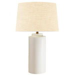 Luminance Tower Table Lamp - Matte White / Cream