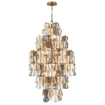 Veneto Chandelier - Aged Brass / Amber / Clear / Smoke