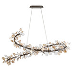 Pisa Oval Chandelier - Black / Gold