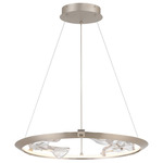 Nettuno Chandelier - Metallic Brushed Champagne / Clear
