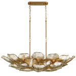Corato Linear Chandelier - Brushed Brass / Anti-Gold